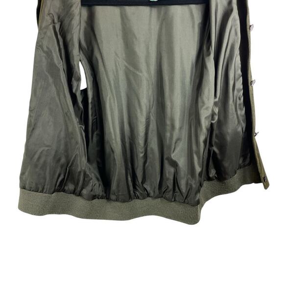 Ralph Lauren Purple Label Button Front 100% Suede Leather Vest Olive Green Sz 12 - Picture 9 of 11